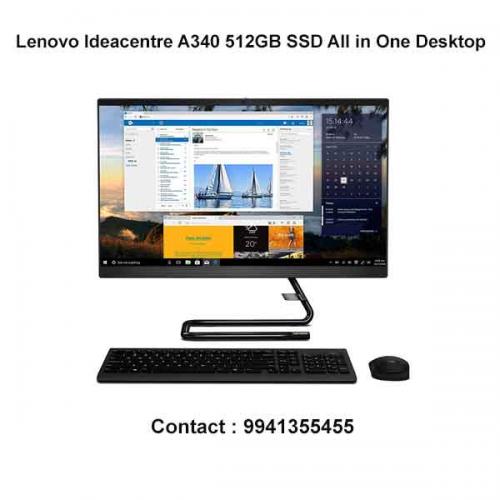 Lenovo Ideacentre A340 512GB SSD All in One Desktop price in hyderabad, telangana, nellore, andhra pradesh
