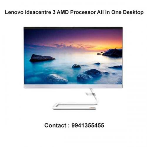 Lenovo Ideacentre 3 AMD Processor All in One Desktop price in hyderabad, telangana,  andhra pradesh